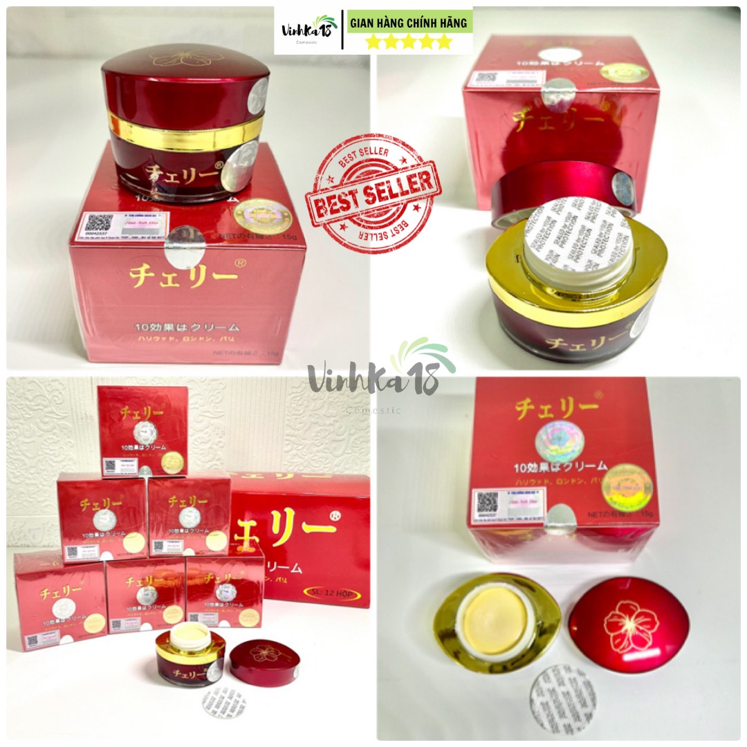 [ĐẠI LÝ] チェリー KEM FACE HOA ANH ĐÀO NHẬT BẢN [CHÍNH HÃNG] 15g