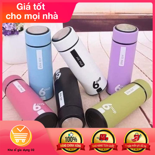 BÌNH GIỮ NHIỆT 2 LỚP 6 OUP  THỦY TINH 450ml