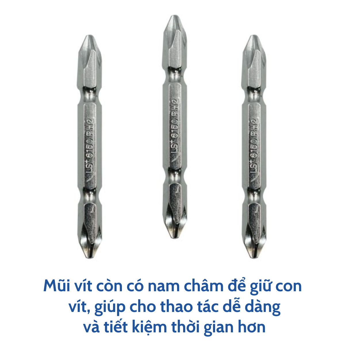 Mũi bắn vít (đầu bake) trắng LS+ (45mm, 65mm, 100mm) [Hàng chính hãng]