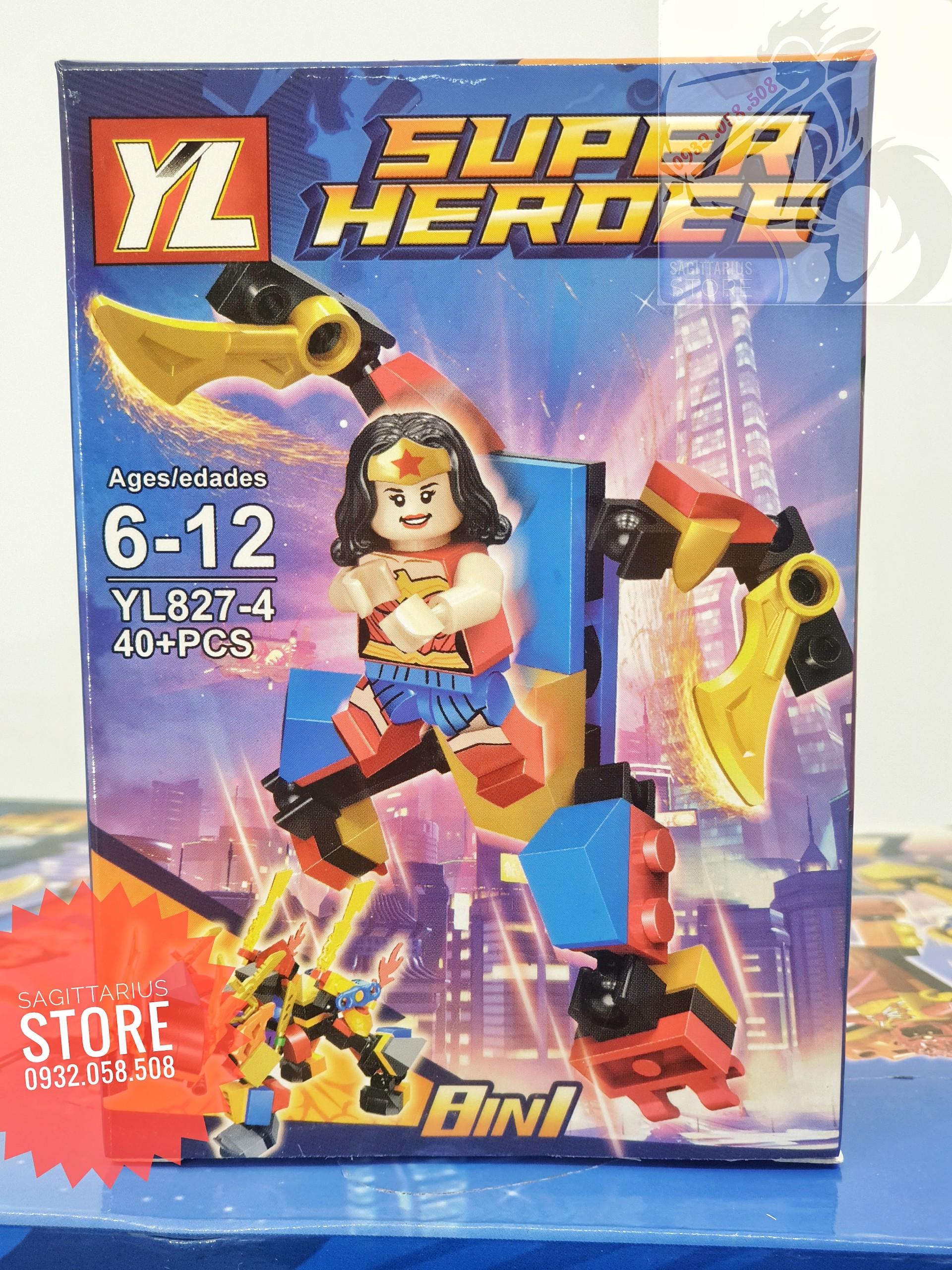 [HCM]Bộ Combo 8 Minifigures lắp ráp các siêu anh hùng Marvel