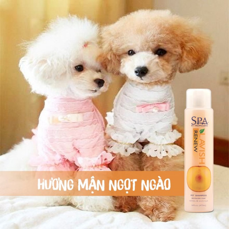 Sữa tắm cho chó phục hồi màu lông Tropiclean Spa Renew 473ml