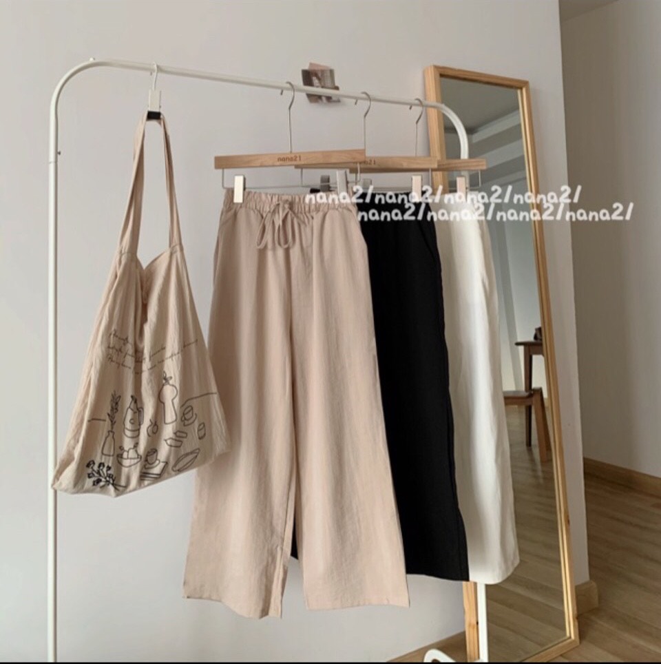 [3 SIZE 45-65KG TÙY CHIỀU CAO] QUẦN LINEN LỤA ỐNG SUÔNG HOT TREND NỮ THỜI TRANG ĐI CHƠI ĐI LÀM
