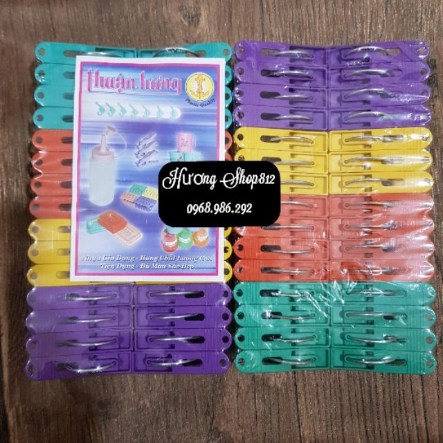 Bộ 30 chiếc móc kẹp quần áo ( nhiều màu )