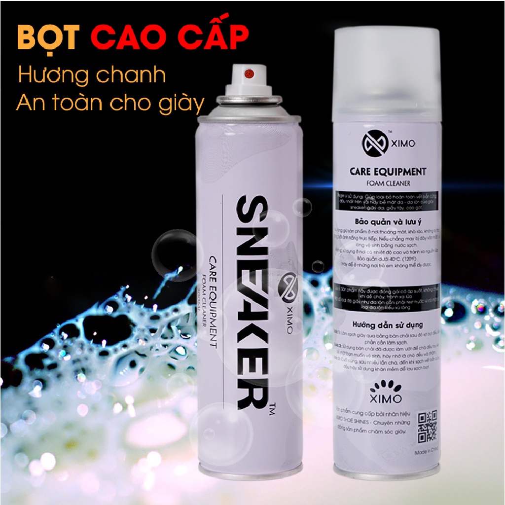 Chai xịt tạo bọt vệ sinh giày Sneaker cao cấp (VSG02)