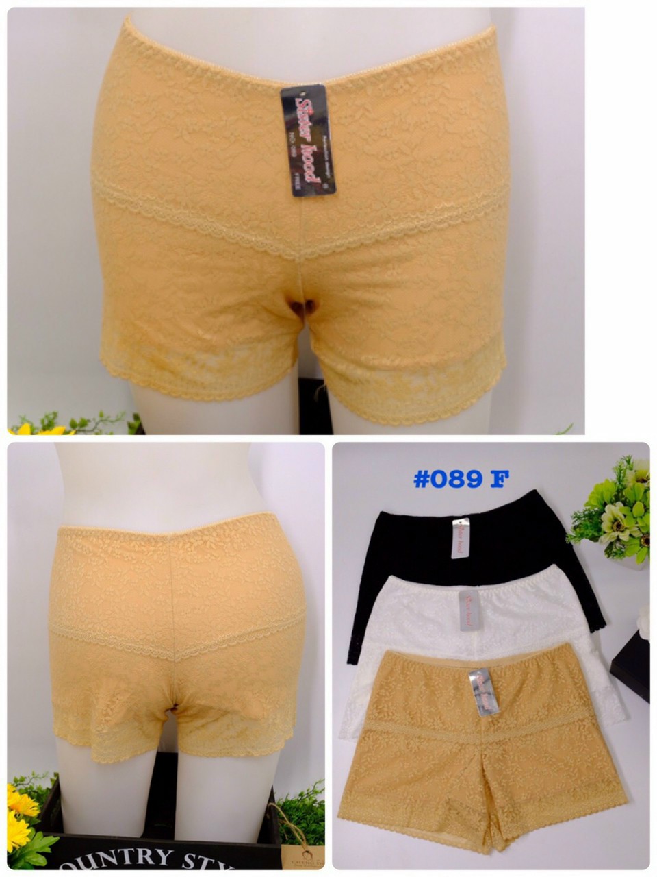 Quần mặc váy cao cấp thái lan sisterhood 089 ren phối cotton