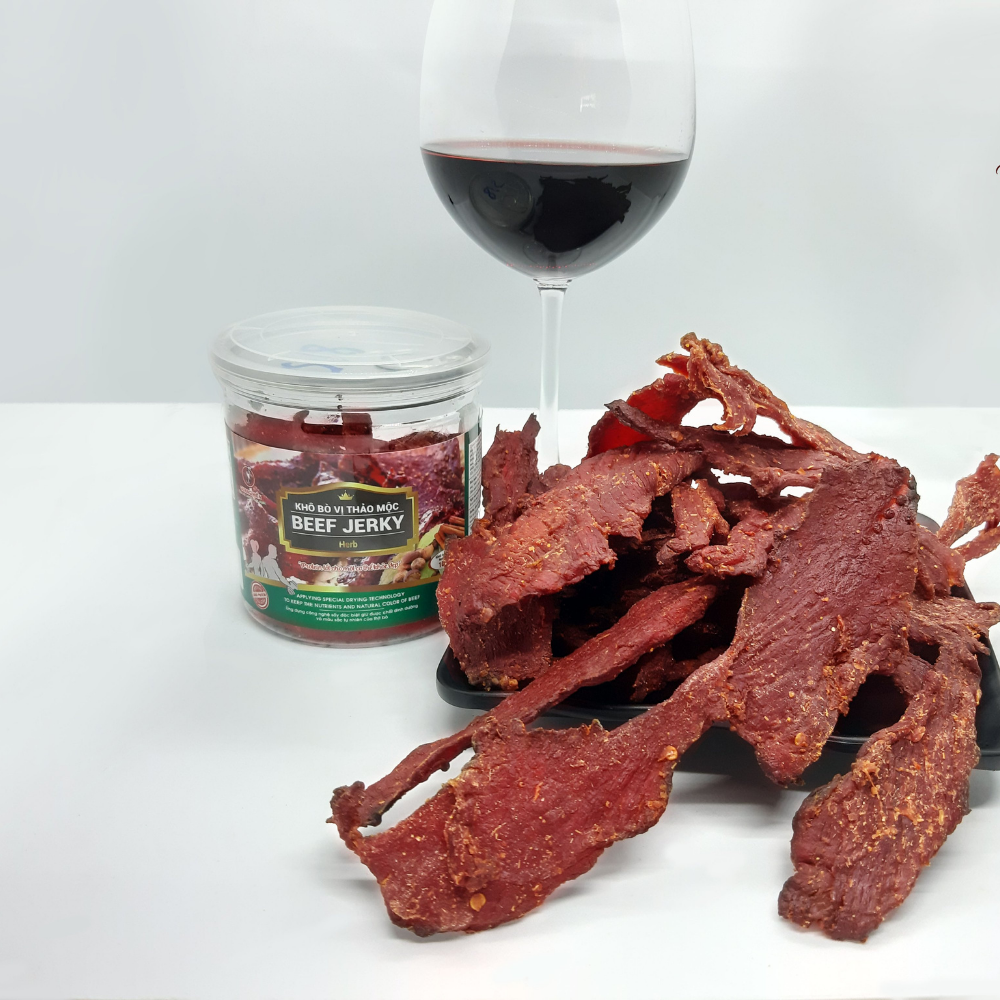 Beef jerky khô bò thảo mộc 100g