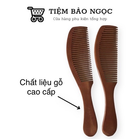 Lược bầu sừng / Lược gỗ có tay cầm