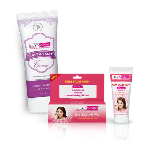[HCM]ComBo Mụn Thâm LiLys White