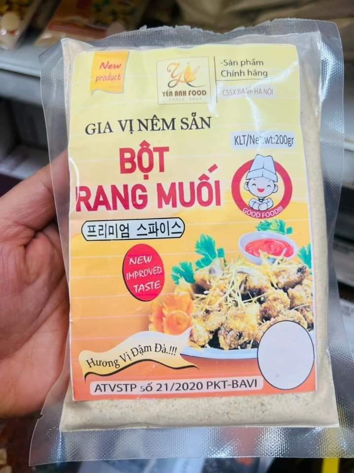Bột rang muối Gà, Tôm, Vịt.. gói 450gr