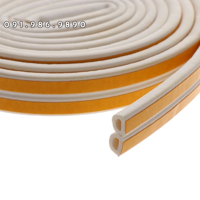 Cuộn 5m Gioăng cửa cao su D, chống ồn cánh cửa, cách âm, cách nhiêt, chống bụi bẩn, ngăn nước, phù hợp mọi loại cửa