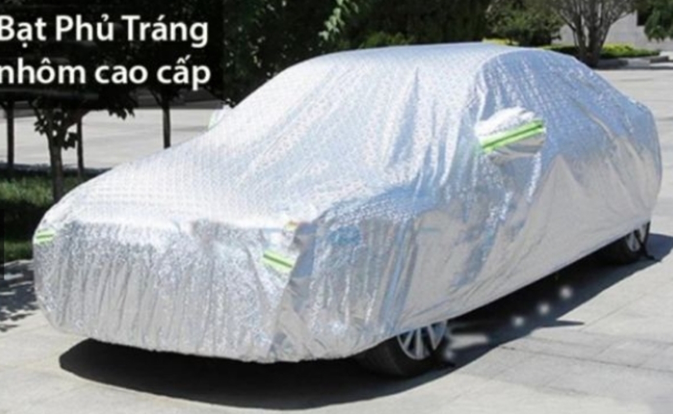 1 Bạt phủ toàn xe 3 lớp chỗng xước, chống nắng, chống cháy cho ô tô Morning, I10, Fadil