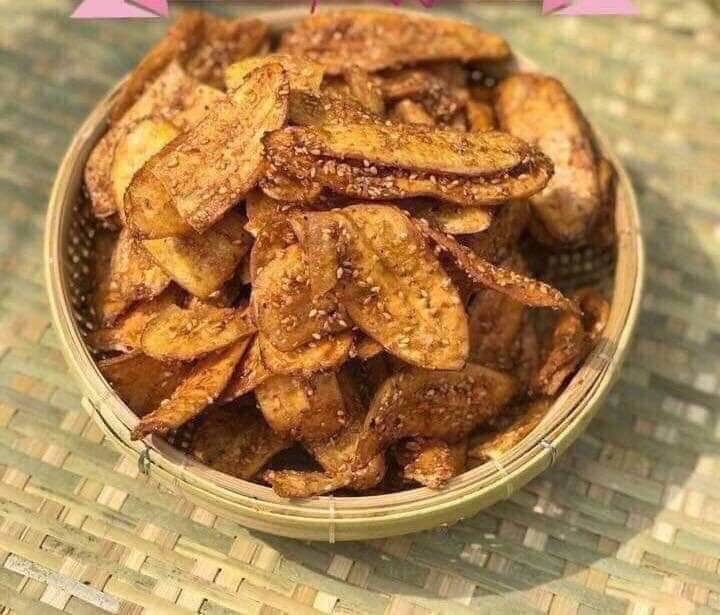 500 gram Chuối mè sấy giòn loại ngon