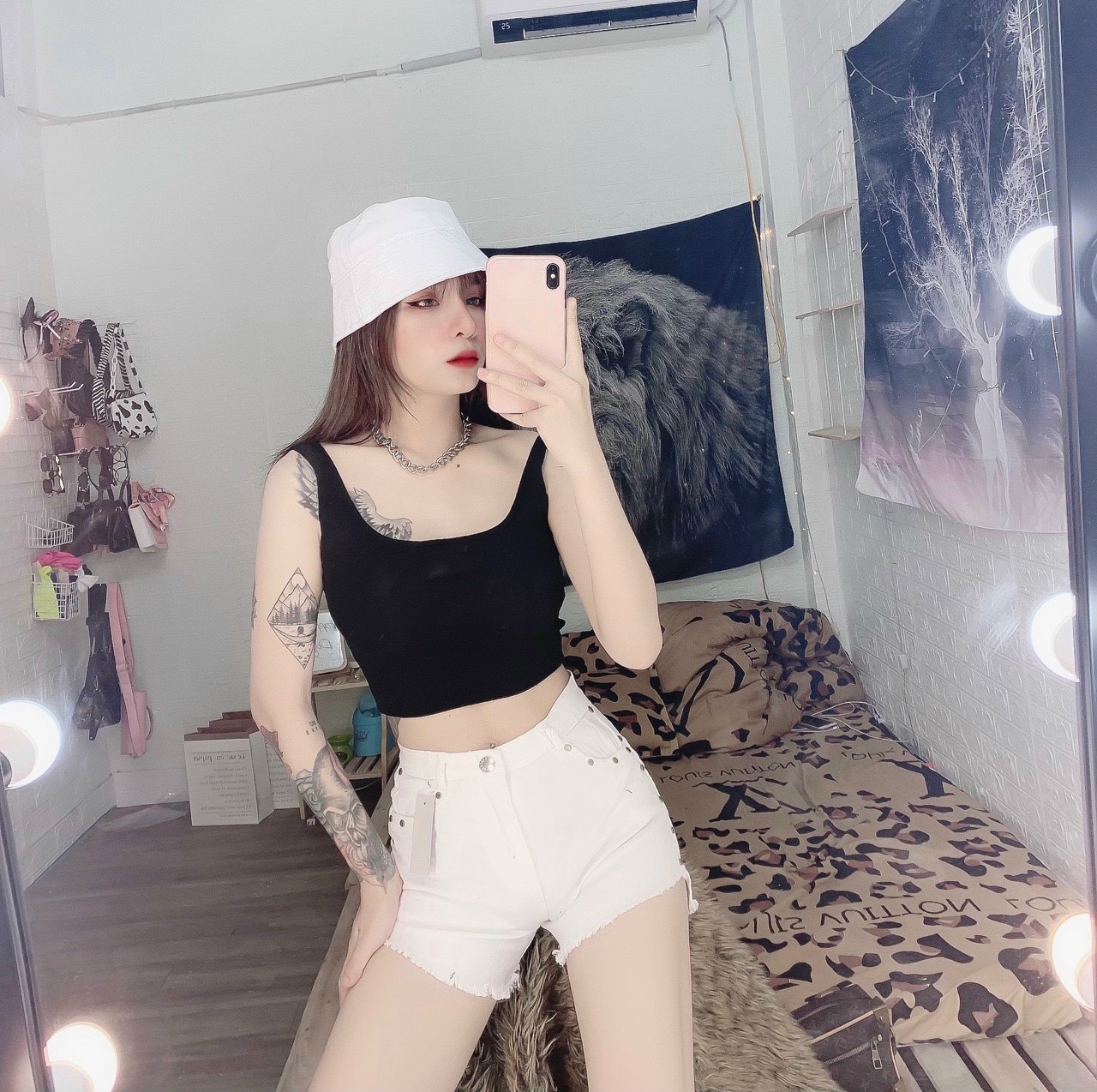áo kiểu 2 dây hở lưng sexy