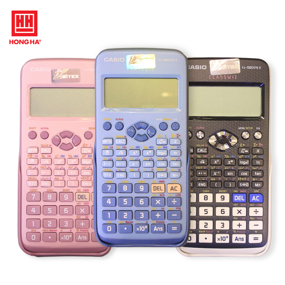 Máy tính casio fx-580vn x chính hãng dành cho học sinh cấp 3