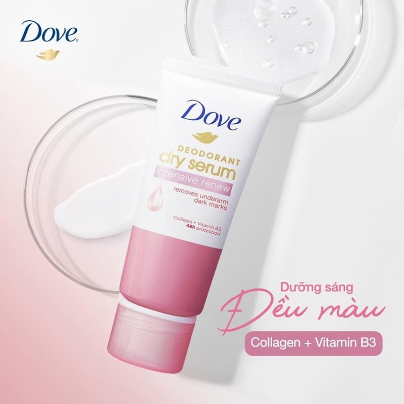 [Mã SKAMCLU9 giảm 10% đơn 100K] Kem Khử Mùi Dove Tinh Chất Serum Dưỡng Sáng 50ml
