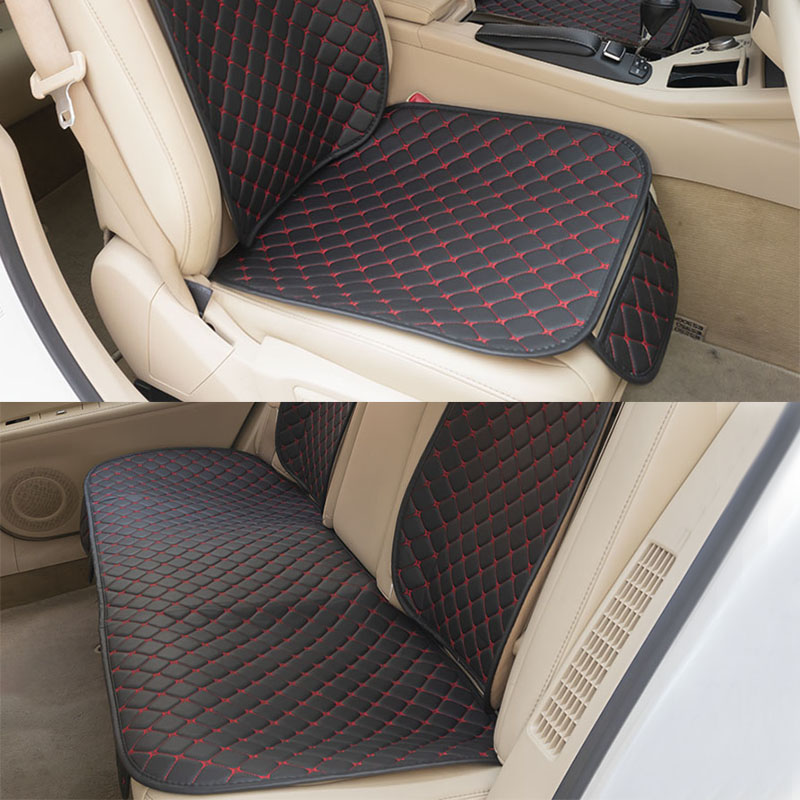 Ghế Ngồi Xe Hơi PU Leather Thoáng Khí Chống Trượt Đệm Trước Và Sau Ghế Ngồi Ô Tô Bảo Vệ