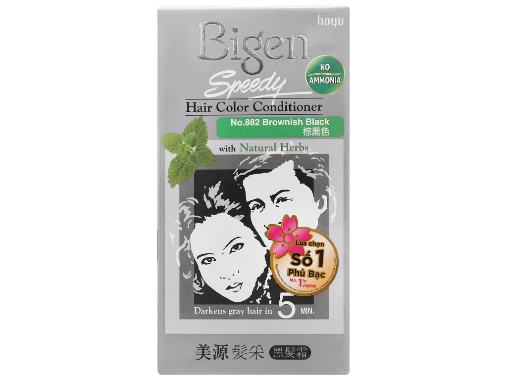 Thông qua sản phẩm thuốc nhuộm tóc Bigen 882 nâu đen, bạn sẽ sở hữu một bộ tóc bóng mượt, đẹp trai và tự tin hơn bao giờ hết. Với công thức độc đáo và độ bền màu tốt, sản phẩm đang là lựa chọn hàng đầu dành cho các chị em phụ nữ muốn thay đổi phong cách.
