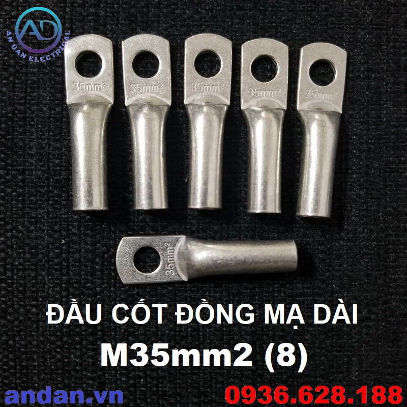 Đầu cốt đồng mạ dài, đầu cos mạ dài m16 m25 m35 m50 m70 m95 m120 m150 m185 m240 m300, cosse đồng dài 16mm2 25mm2 35mm2 50mm2 70mm2 95mm2 120mm2 150mm2 185mm2 240mm2 300mm2