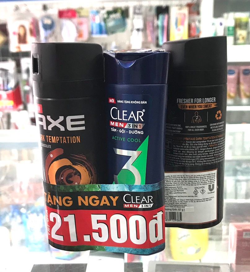 Xịt khử mùi Axe Dark Temptation hương Chocolate 150ML