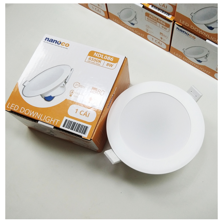 Đèn LED Downlight âm trần 8W D115/ 90mm - Chính hãng