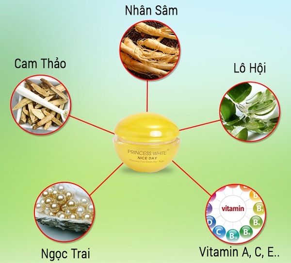 Kem Dưỡng Trắng Da Nice Day Princess White 22gr