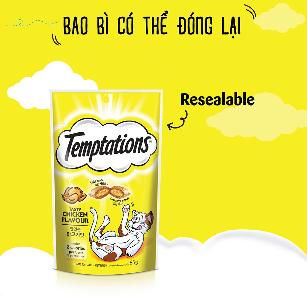 Bánh Thưởng Cho Mèo Temptations 85g