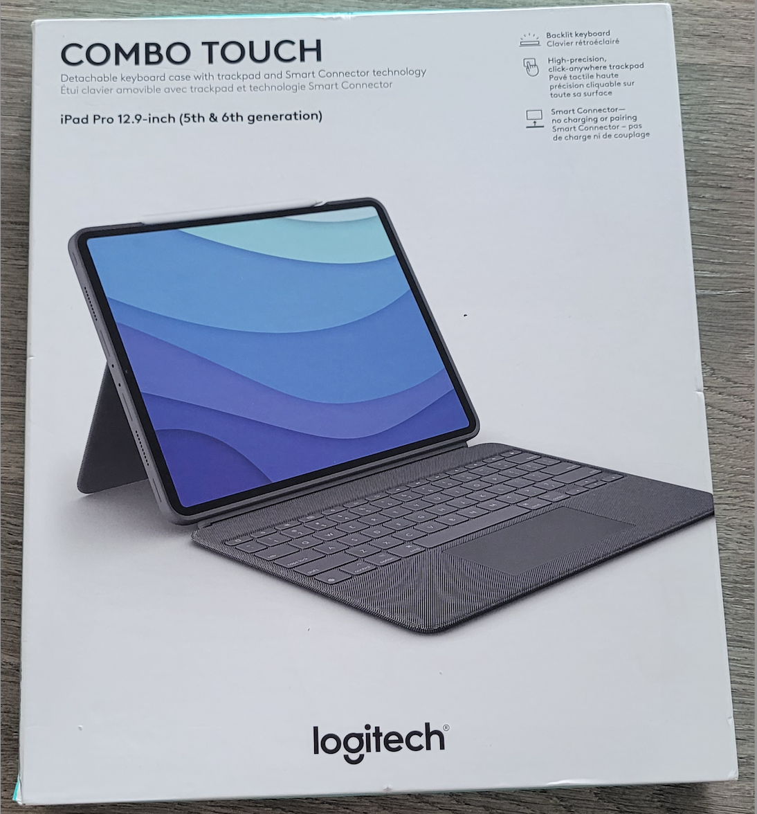 Bao da kèm bàn phím Logitech Combo Touch cho iPad Pro 12.9 : M1, M2