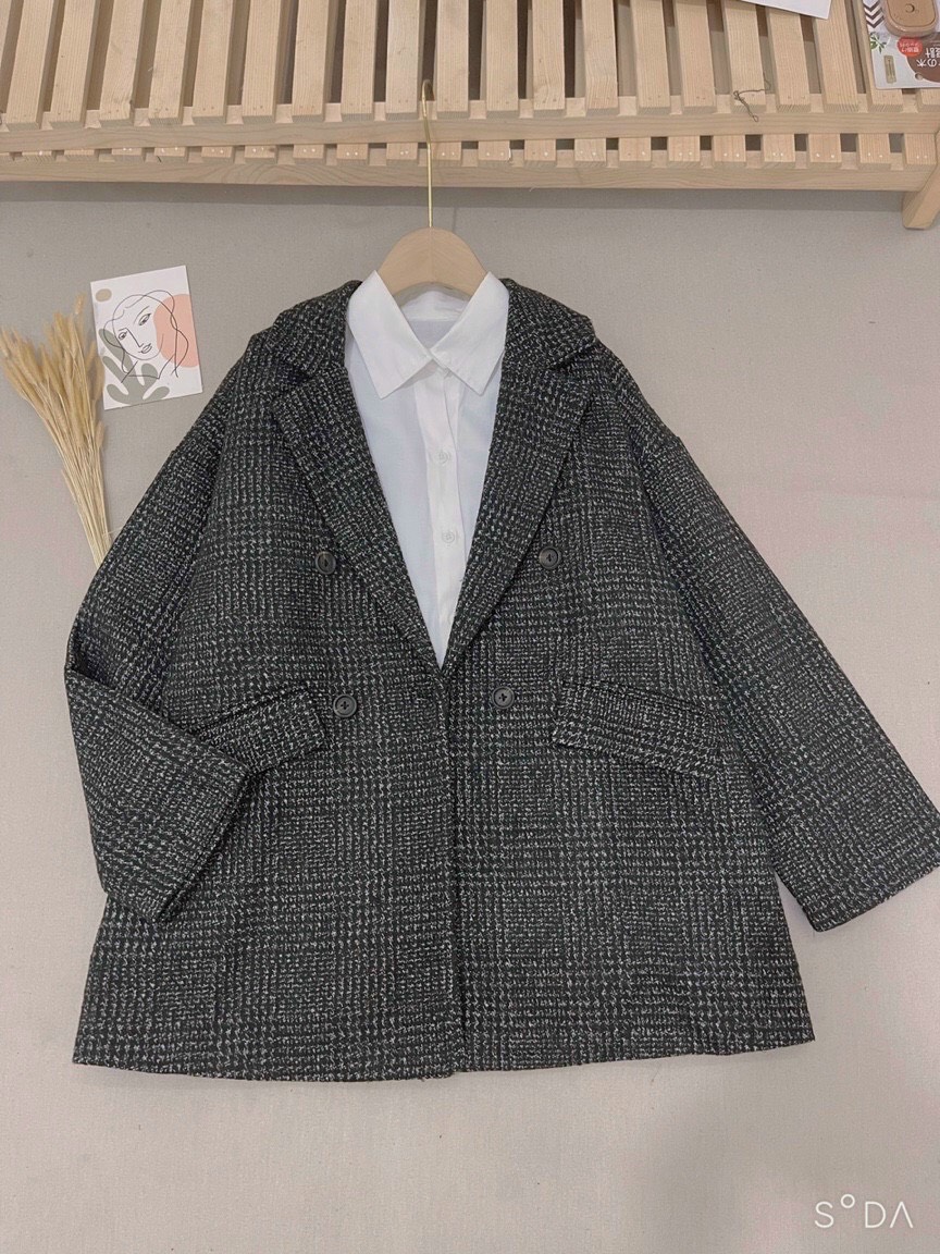 Áo vest blazer kẻ siêu hot