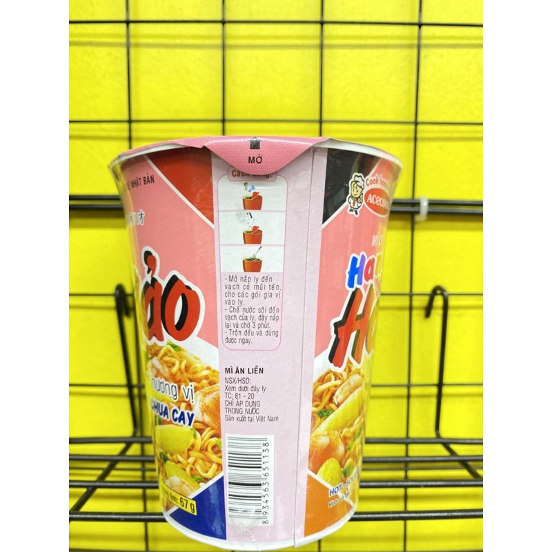 Mì Handy Hảo Hảo Tôm Chua Cay Ly 67G