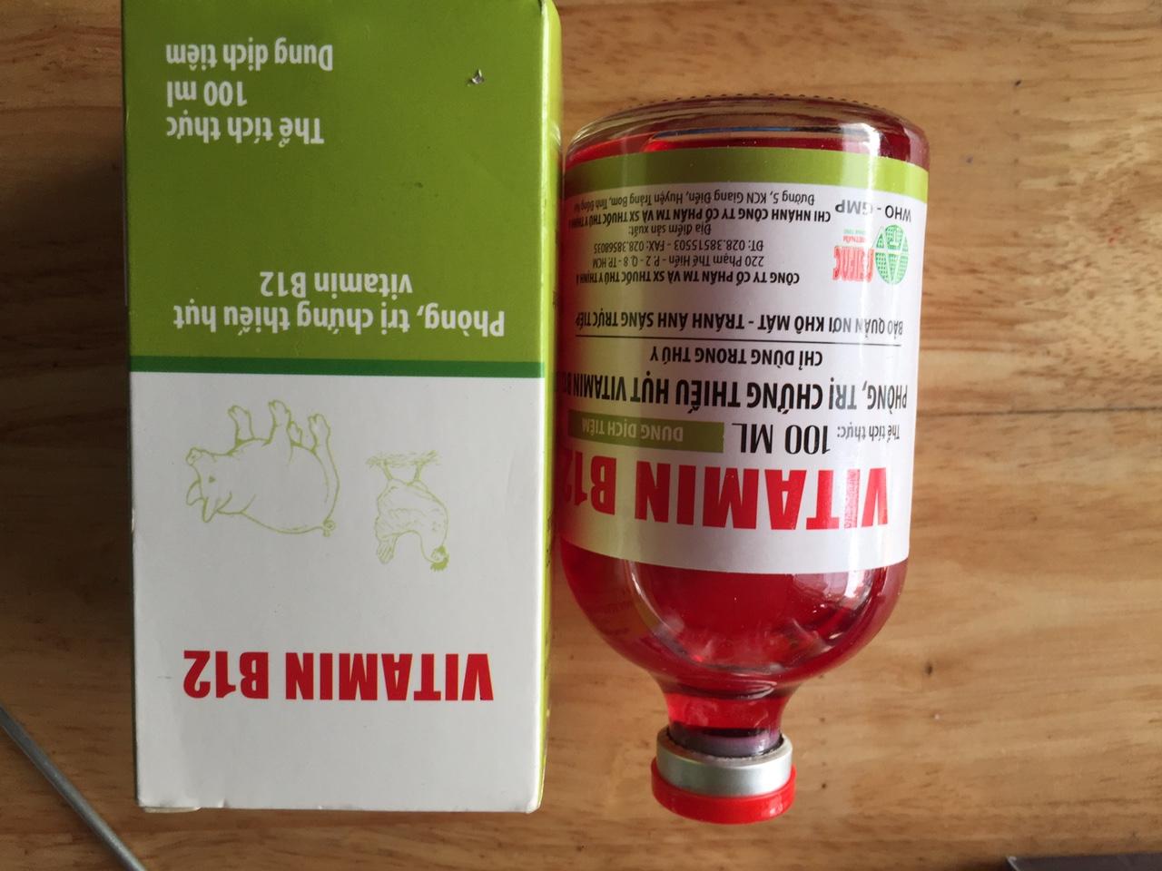 Vitamin B12 TA giải độc, sốc phân, sốc thuốc cây lan, không phun rễ