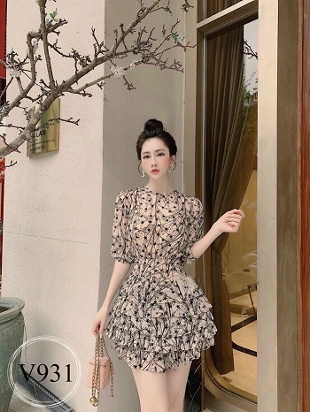 [HCM]ĐẦM VOAN XÒE PHỐI HỌA TIẾT CỰC XINH