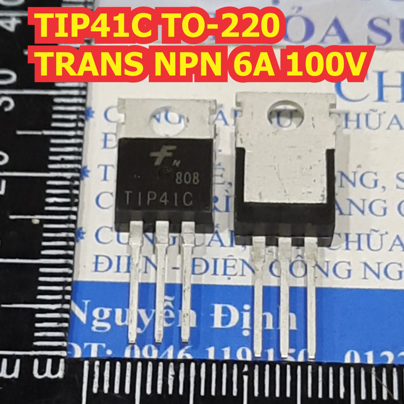 10 con tip41c tip41 to-220 transistor công suất npn 6a 100v kde1587