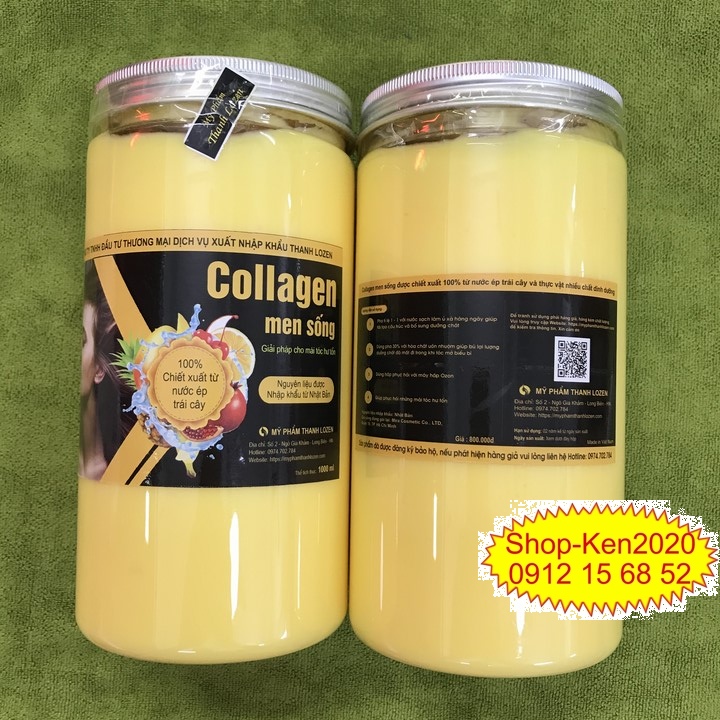 Kem hấp tóc Collagen men sống dưỡng tóc 1000ml