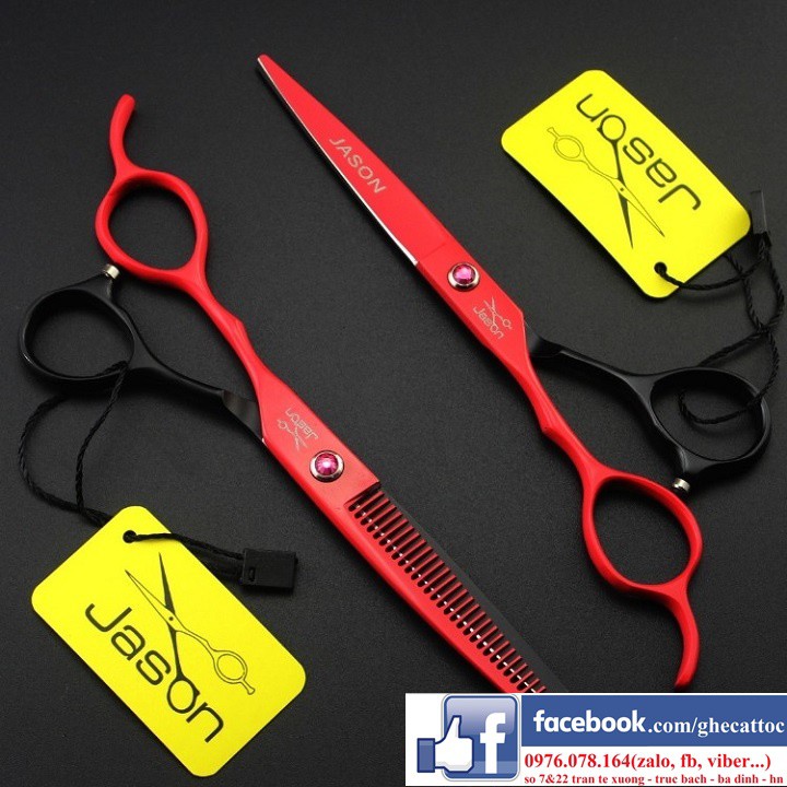 CẶP KÉO CẮT TÓC TAY TRÁI NHẬT BẢN H-25 - Cả cặp cắt tỉa