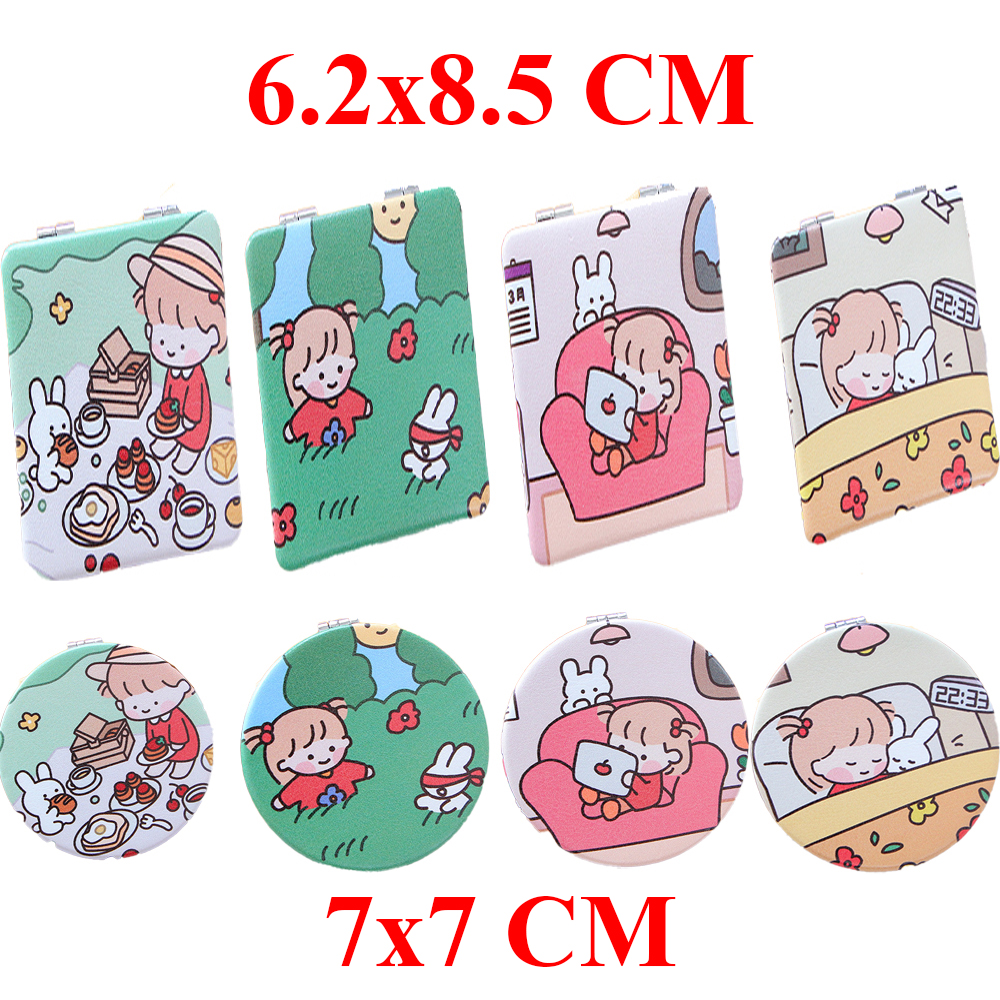 Gương gập mini bỏ túi, Gương gấp gọn 2 mặt