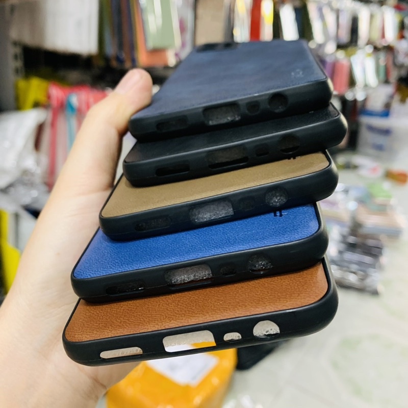 Ốp lưng Oppo A16K dẻo đen kiểu da
