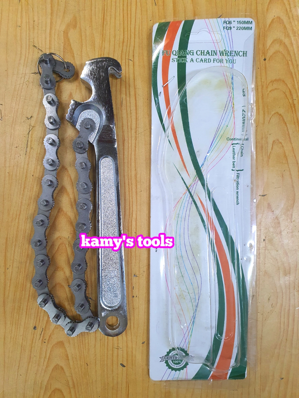 Cờ lê xích mỏ lết xích 9 inch 220mm xích dài 400mm fq9