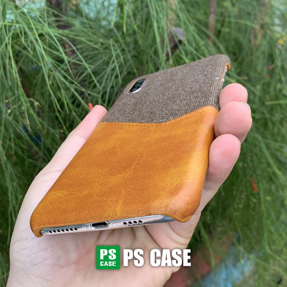 Ốp da vải kiêm ví dành cho iPhone X / iPhone XS - PS Case Phân Phối