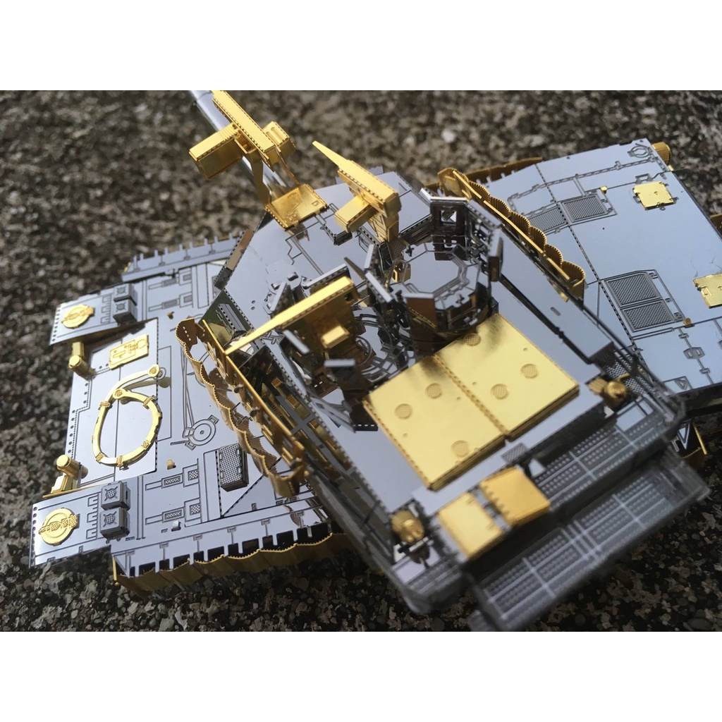 Mô Hình Kim Loại 3D Piececool Xe Tăng M1A2 (chưa ráp)