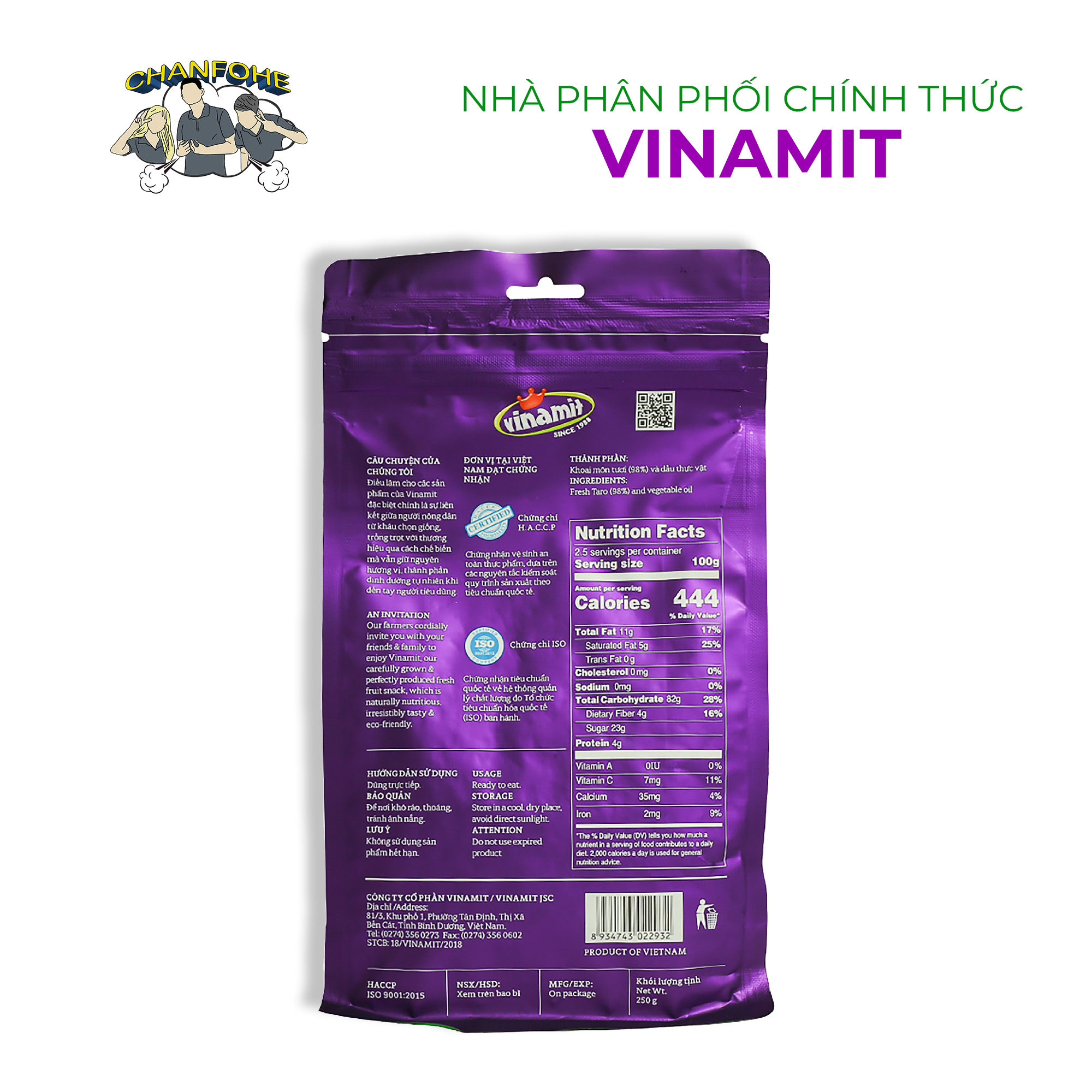 Khoai Môn Sấy VINAMIT 250g