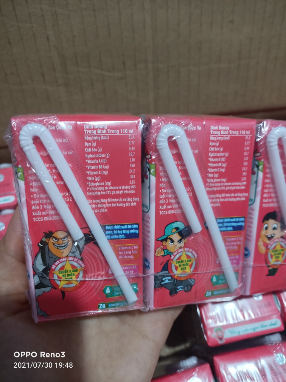 Thùng 48 hộp 110ml Sữa trái cây KUN DÂU