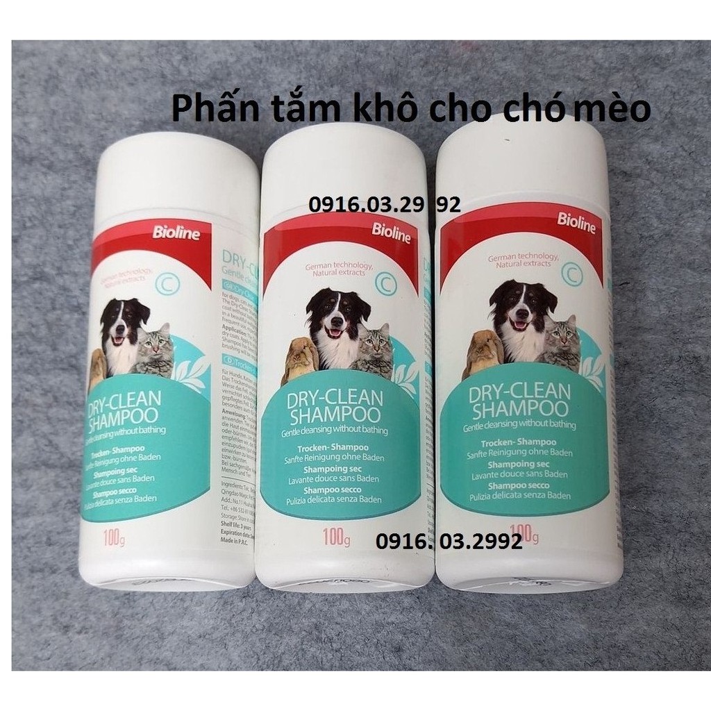 Phấn Tấm Khô Cho Chó Mèo Bioline