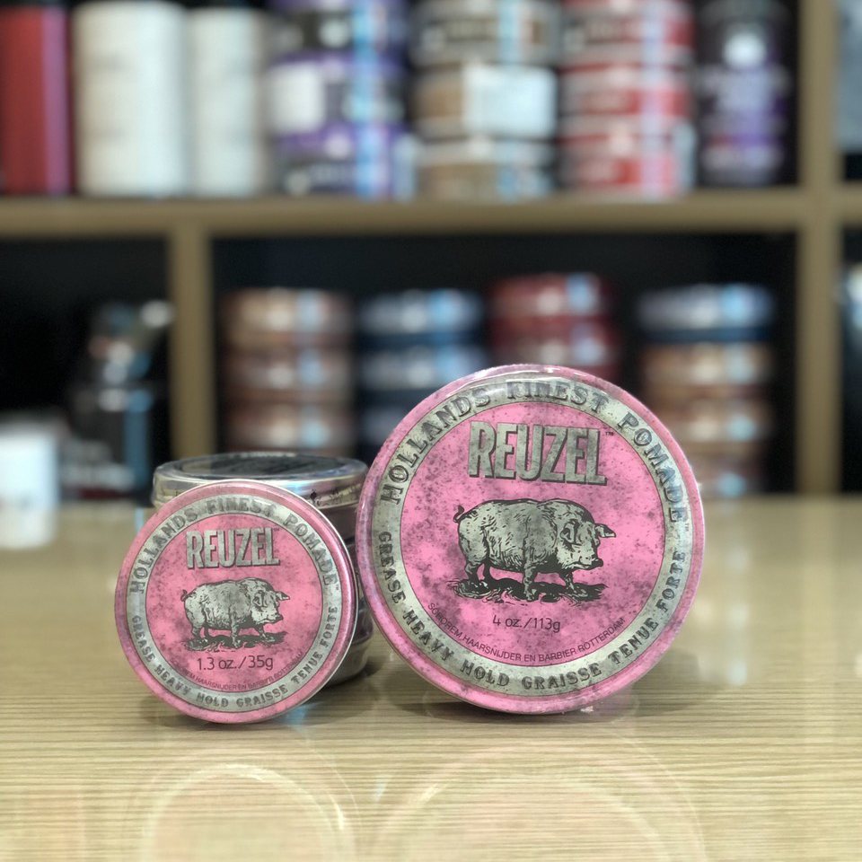 Sáp Vuốt Tóc Reuzel Pomade (Blue, Pink, Extreme Hold, Concrete) 35g - 113g