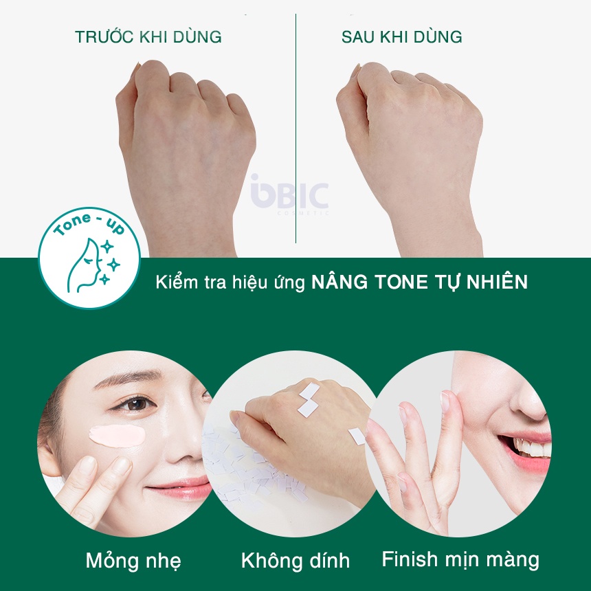 HOÀN TIỀN 15% - Kem chống nắng nâng tông kiềm dầu dưỡng ẩm bảo vệ da hoàn hảo Prreti Daily tone-up cica sun cream SPF 50+ PA+++ BIC Cosmetic