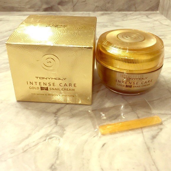 Cách dưỡng trắng da, Kem dưỡng ốc sên Tonymoly Intense Care Gold 24K Snail Cream