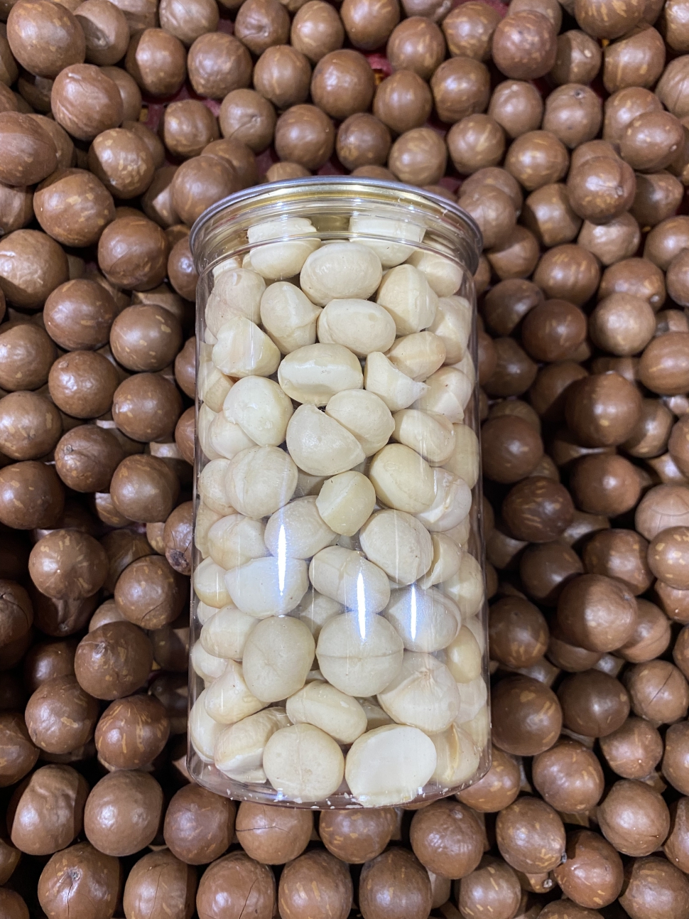 500Gram Nhân macca đăk lak size nhỏ bể đôi