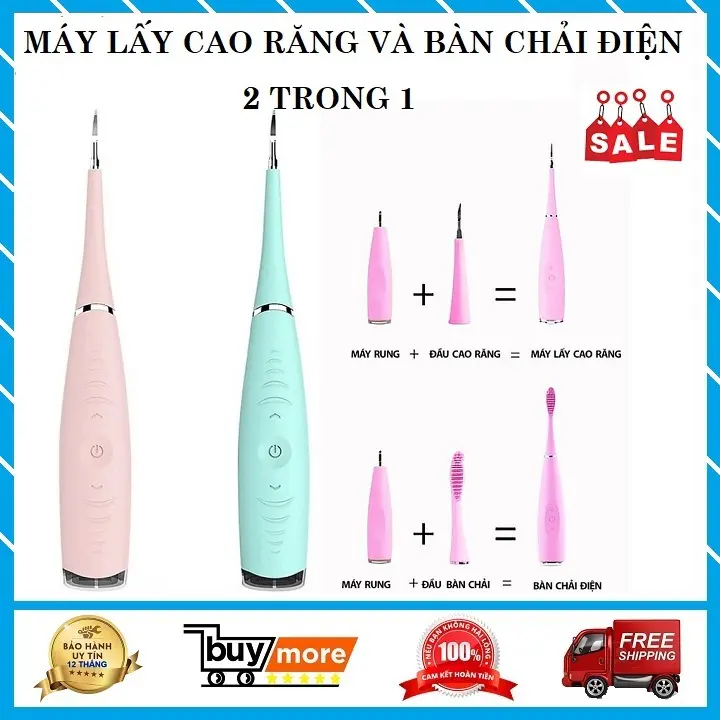 Máy Lấy Cao Răng tại nhà - mini cầm tay - sạc pin 3 chế độ rung - loại bỏ các mảng bám cao răng cứng đầu - hình 16