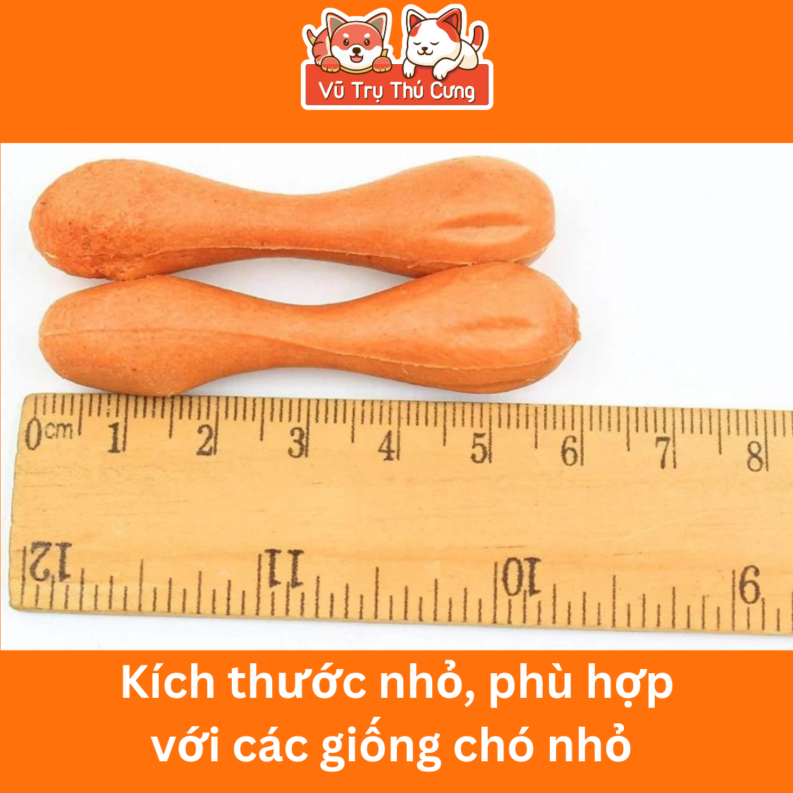 Xương thưởng mềm cho Chó gặm sạch răng, bổ sung dinh dưỡng VegeBones 60g