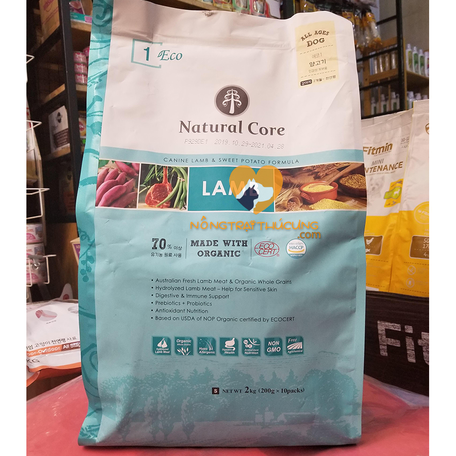 Thức Ăn Hạt Hữu Cơ Cho Chó Natural Core ECO-2 - Vị Thịt Vịt - [Nông Trại Thú Cưng]