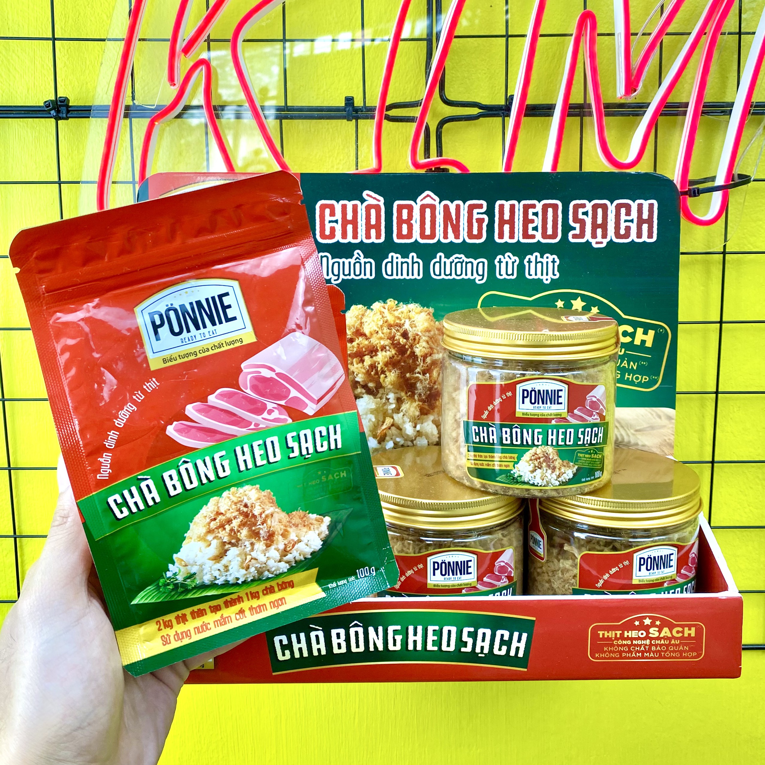 Chà bông heo sạch Ponnie 100g